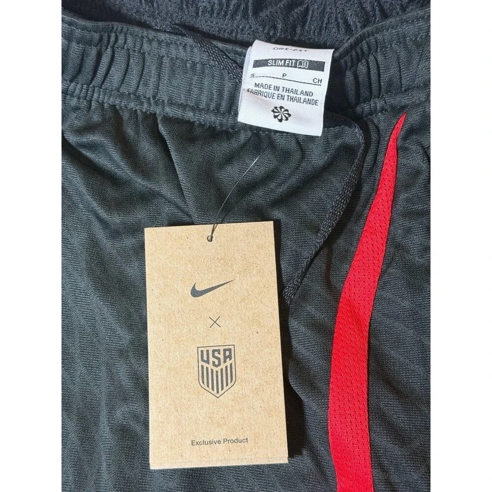 Nike USA Soccer Dri-FIT Academy Shorts Black Red Men’s Small NWT